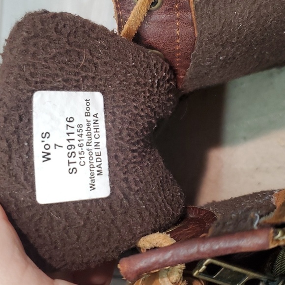 Sperry Womens Saltwater Duck Rubber Waterproof Boots shoes sz 7 - Picture 11 of 11